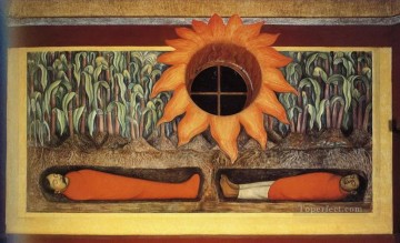 地球を肥沃にする革命の血 殉教者たち 1927年 ディエゴ・リベラ Oil Paintings